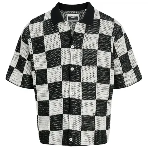 Свитер Jack & Jones Athletico Crochet short sleeve, черный