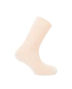 Мужские короткие носки из 100% шотландской пряжи в рубчик Сделано в Испании Punto Blanco, бежевый