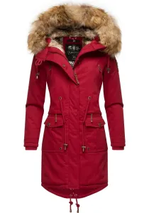 Зимнее пальто Navahoo "Rosinchen", стильная женская зимняя хлопковая парка с искусственным мехом, красный