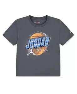 Футболка для малышей и мальчиков в винтажном стиле Chrome Jordan, серый