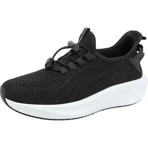 Mulinsen Износостойкие дышащие легкие мужские низкие кеды повседневные черные, цвет Black