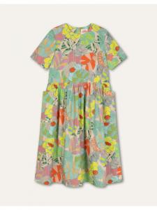 Oilily Платье с короткими рукавами розового цвета, цвета нарцисса