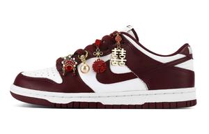 Износостойкие и легкие низкие кроссовки Dunk Unisex Burgundy Nike, бордовый