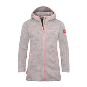 TROLLKIDS Флисовая куртка для девочек Jondalen светло-серая/антично-розовая