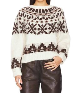 Свитер с жаккардовым узором в кремовых тонах FRAME