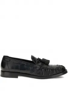 Стеганые лоферы с кисточками Fratelli Rossetti, черный