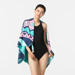 Женское микрофибровое полотенце L 80 x 130 см с принтом Nabaiji