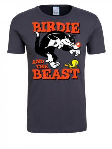 Футболка Looney Tunes серо-голубого цвета Logoshirt