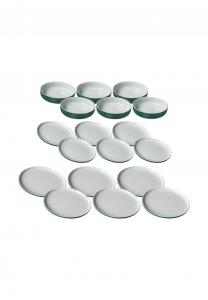 Набор тарелок и мисок Ritzenhoff & Breker Jasper, 18 штук, зеленый