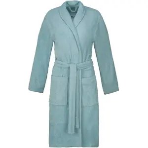 Унисекс халат Mono, идеален для сауны и СПА, гостиничный халат, утренний халат с поясом, 1 шт., с отложным воротником и вышивкой логотипа Esprit, Cosmos