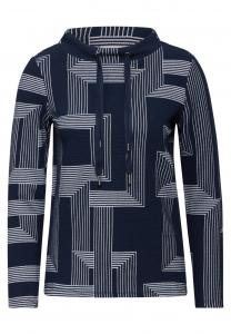 Лонгслив CECIL Shirt, темно-синий