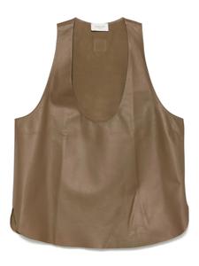 Кожаный жилет Jacob Cohën, коричневый