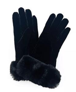 Женские перчатки с плюшевой манжетой и подкладкой из тинсулейта Marcus Adler, черный