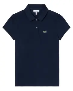 Маленькая футболка-поло для девочки Lacoste, синий