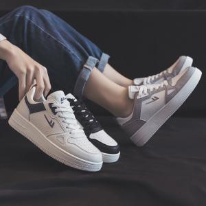 Кроссовки для скейтбординга унисекс с низким верхом белые/серые Warrior