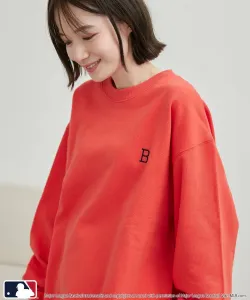 Эксклюзивная толстовка MLB с принтом ханафуда на спине и круглым вырезом Coen, цвет Orange