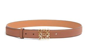 LOEWE Кожаный ремень женский коричневый