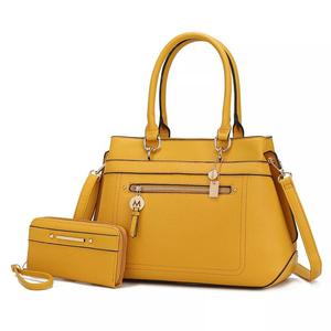 MKF Collection Gardenia Женская большая сумка из веганской кожи с кошельком, 2 предмета, от Mia K MKF Collection