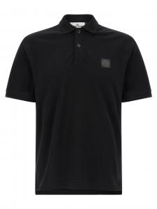 Поло с логотипом «Компасс» Stone Island, черный