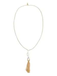 Ожерелье с жемчужными кисточками Forte Forte, коричневый