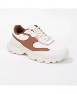 Lidia кроссовки из комбинированных материалов Berness, коричневый