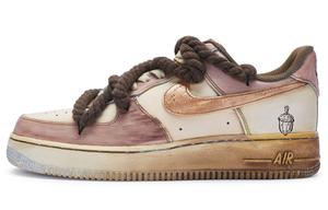 Кроссовки для скейтбординга Air Force 1 мужские с низким верхом цвета хаки Nike