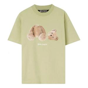 Футболка bear classic tee 'mint brown' Palm Angels, зеленый
