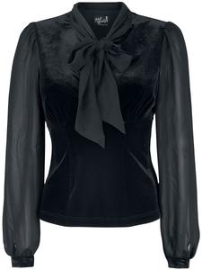 Блуза Hell Bunny Gabriella Top, черный