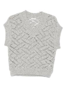 Вязаный жилет Peserico, серый