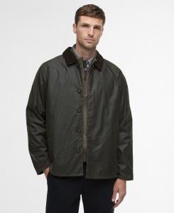 Мужская короткая куртка Lorden Wax с воротником-стойкой Barbour, Olive