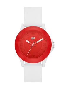 Аналоговые силиконовые часы Skechers унисекс SR6374, цвет White, Red