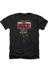 DC Comics Sgt Rock Adult Heather Tee / Футболка Gildan, черный