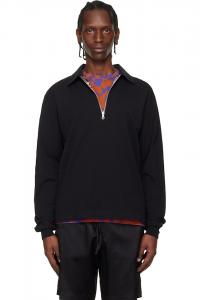 Dries Van Noten Двусторонняя рубашка поло бежевого цвета с принтом