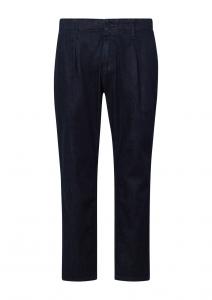 Обычные плиссированные джинсы s.Oliver BLACK LABEL, темно-синий