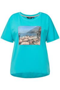 Футболка Ulla Popken, дымчато-синий/аква/светло-голубой