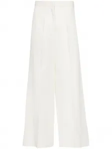 Широкие брюки с завышенной талией Fabiana Filippi, нейтральный