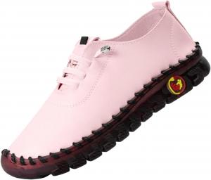 Generic Женские удобные дышащие кроссовки на плоской подошве, кожаные мокасины без шнуровки, ручной работы, мягкая обувь, сандалии