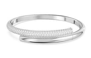 Браслет Dextera Crystal с кристаллами Swarovski, серебряный