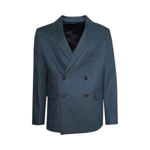 Куртка Bode Lightweight Linen Double-Breasted Suit Jacket 'Teal', синий
