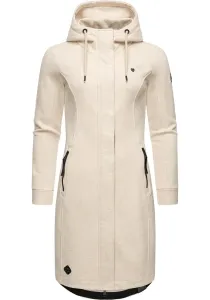 Полупальто Ragwear "Letti Long", переходная куртка из флиса с капюшоном, бежевый