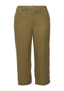 Брюки свободного кроя QS, оливковый