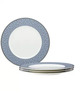 Набор тарелок Infinity blue из 4 предметов, сервиз на 4 персоны Noritake, blue