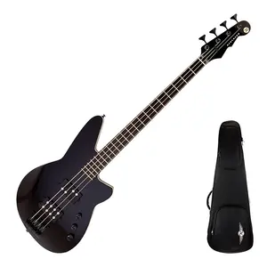 Бас-гитара Reverend Mercalli 4 Electric Bass, цвет Blackout, с мягким чехлом Reverend