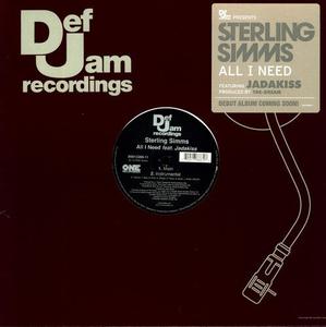 Сингл 12" Simms, Sterling: All I Need