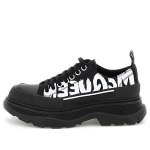 Кроссовки tread slick low lace up graffiti shoes 'black white' Alexander Mcqueen, черный