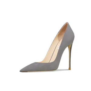 Туфли на высоком каблуке, женские, темно-серые Suyymakk, Dark Gray Cashmere