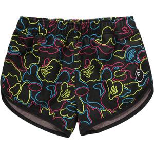A BATHING APE Bape женские шорты Neon Camo Jacquard Multi