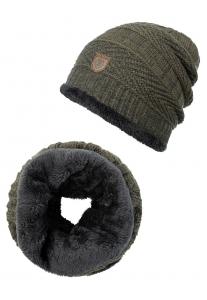 Шапка INDICODE JEANS Beanie Siracusa Hoddie, оливковый