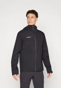 Куртка linard с капюшоном, легкая, мужская, из хардшелла. Mammut, Black