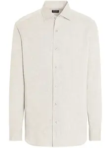 Рубашка Oasi Lino Zegna, нейтральный